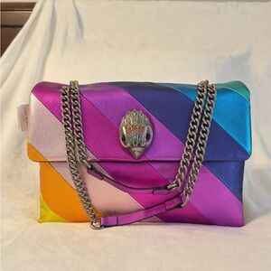 Kurt Geiger XXL Kensington Rainbow Leather Shoulder Bag